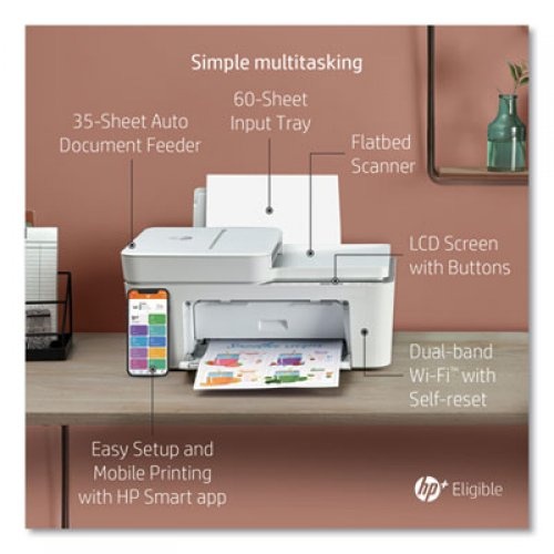 Hp Deskjet 4155E Wireless All-In-One Inkjet Printer, Copy/Print/Scan