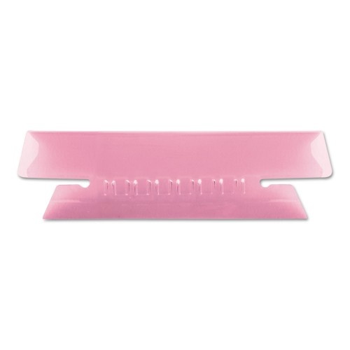 Pendaflex Transparent Colored Tabs For Hanging File Folders, 1/3-Cut, Pink, 3.5" Wide, 25/Pack