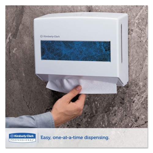 Kimberly-Clark Scottfold Compact Towel Dispenser, 10.75 X 4.75 X 9, Pearl White