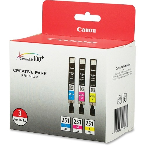 Canon Cli-251Xl Cyan, Magenta, Yellow Ink Cartridge
