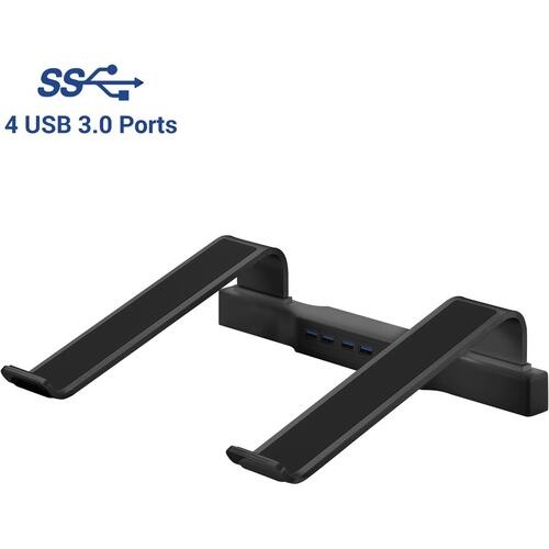 Dac Non-Skid Laptop Stand With 4-Port Usb 3.0 Hub