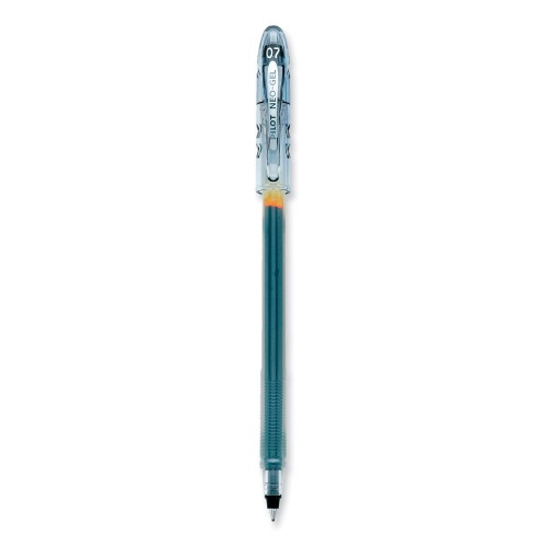 Pilot Neo-Gel Gel Pen, Stick, Fine 0.7 Mm, Black Ink, Black Barrel, Dozen