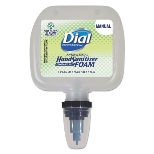 Dial Antibacterial Foaming Hand Sanitizer, 1.2 L Refill, Fragrance-Free
