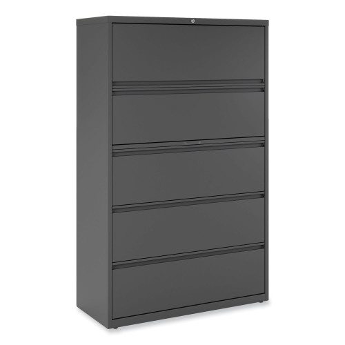 Alera Lateral File, 5 Legal/Letter/A4/A5-Size File Drawers, Charcoal, 42" X 18.63" X 67.63"