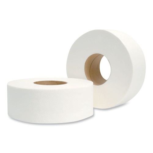 Morcon Paper Jumbo Bath Tissue, Septic Safe, 2-Ply, White, 500 Ft, 12/Carton