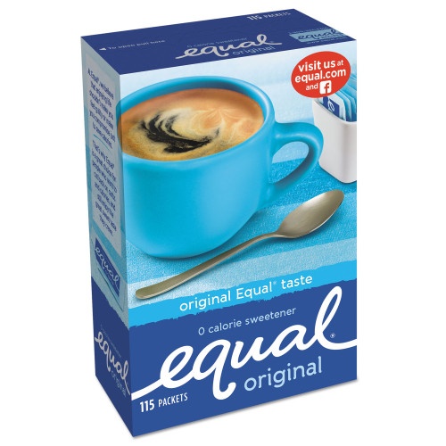 Equal Zero Calorie Sweetener, 1 G Packet, 115/Box