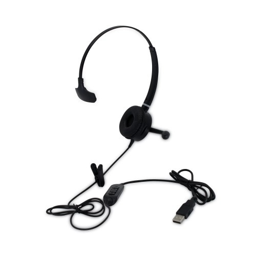 Spracht Hs-Wd-Usb-1 Monaural Over The Head Headset, Black