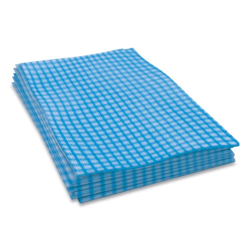 Cascades Tuff-Job Foodservice Towels, 12 X 24, Blue/White, 200/Carton