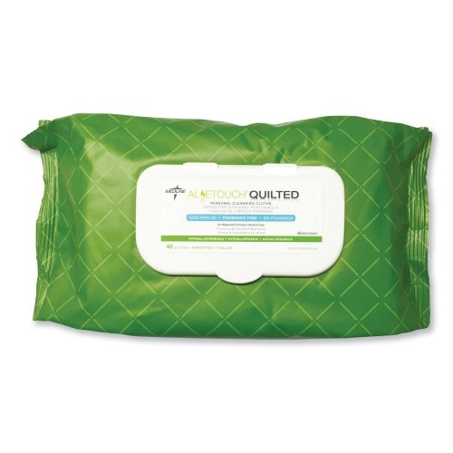 Medline Fitright Select Premium Personal Cleansing Wipes, 8 X 12, 48/Pack