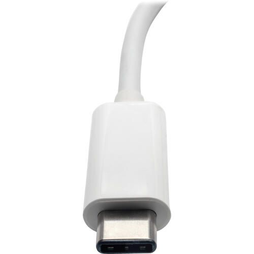 Tripp Lite Usb-C To Vga Adapter With Usb-A Port And Pd Charging, White