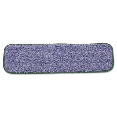 Rubbermaid Commercial Microfiber Wet Mopping Pad, 18.5" X 5.5" X 0.5", Green, 12/Carton