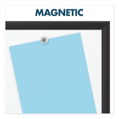 Quartet Classic Series Porcelain Magnetic Dry Erase Board, 48 X 36, White Surface, Black Aluminum Frame