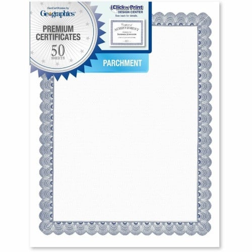 Franklincovey Geographics Conventional Blue Certificate