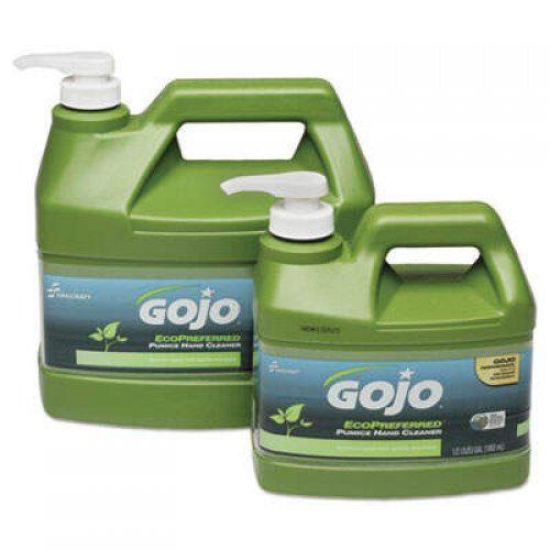 Abilityone 852001 Gojo Skilcraft Ecopreferred Pumice Hand Cleaner, 1/2 Gal Pump Bottle, Lime, 6/Bx