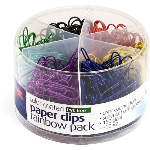Officemate Oic Coated Paper Clips Tub