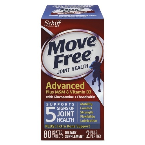 Move Free Advanced Plus Msm & Vitamin D3 Joint Health Tablet, 80 Count