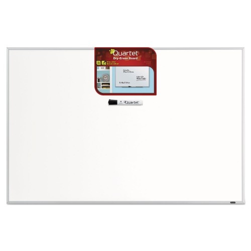 Quartet Dry Erase Board, 36 X 24, Melamine White Surface, Silver Aluminum Frame