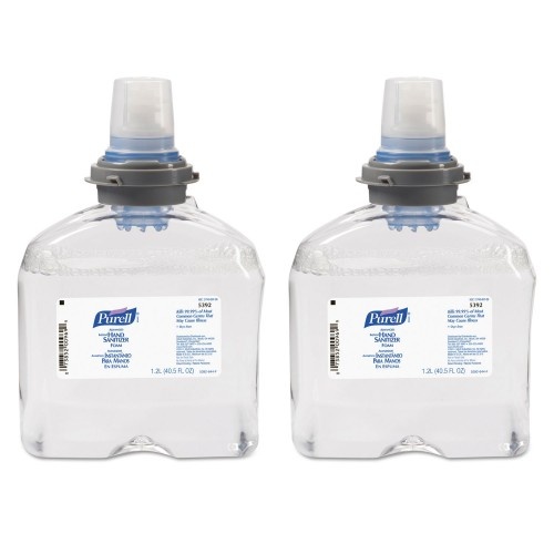 Purell Advanced Tfx Refill Instant Foam Hand Sanitizer, 1,200 Ml, Unscented, 2/Caton Ct)