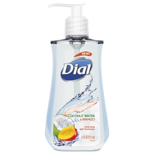Dial Liquid Hand Soap, 7 1/2 Oz Pump Bottle, Coconut Water And Mango