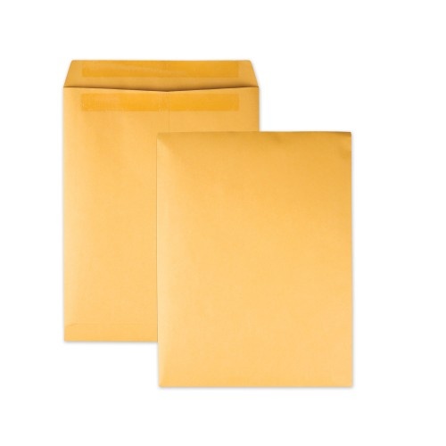 Quality Park Redi-Seal Catalog Envelope, #13 1/2, Cheese Blade Flap, Redi-Seal Adhesive Closure, 10 X 13, Brown Kraft, 250/Box