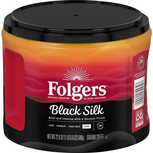 Folgers Black Silk Dark Ground Coffee