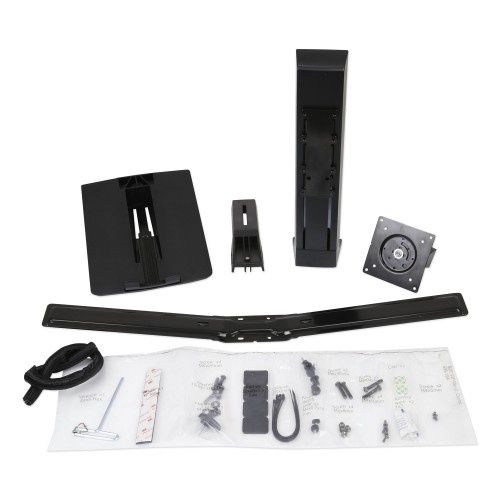 Ergotron Monitor Riser for 24" Monitors, 30 Degree Tilt, Black, Supports 16 lb