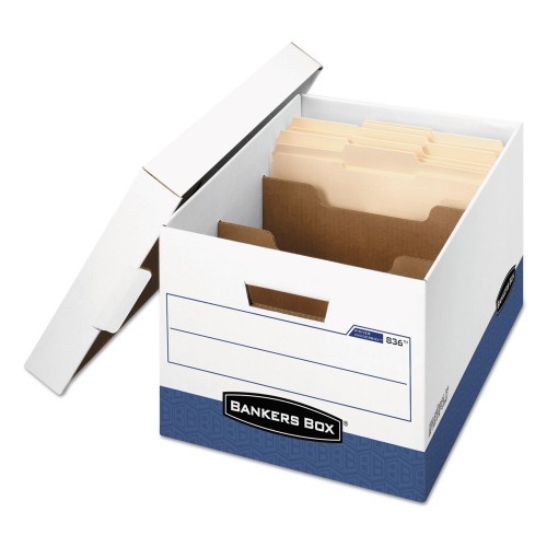 Bankers Box R-Kive Heavy-Duty Storage Boxes With Dividers