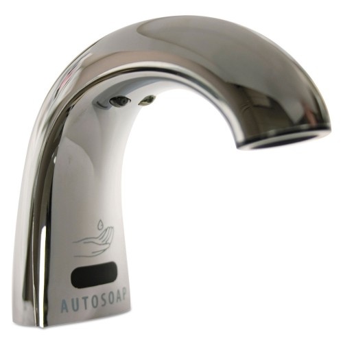 Rubbermaid Commercial One Shot Soap Dispenser - Touch Free, Foam, 1.9 x 5.5 x 4, Polished Chrome