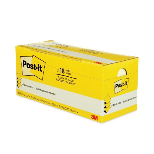 Post-it Original Canary Yellow Pop-Up Refill Cabinet Pack