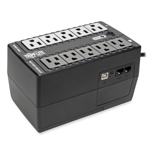 Tripp Lite Internet Office Ultra-Compact Desktop Standby UPS - 10 Outlets, 550 VA, 420 J