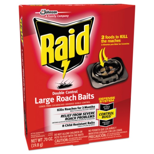 Raid Roach Baits, 0.7 Oz Box, 6/Carton - Effective Roach Killer
