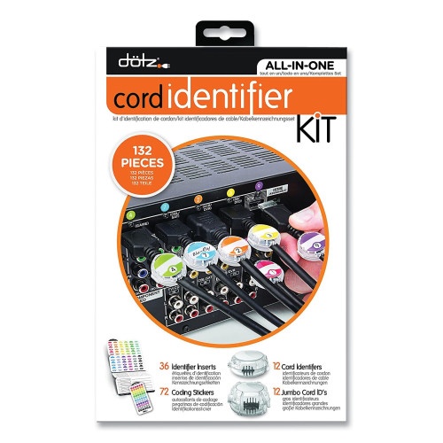 Dotz Cord Id Kit, (12) Regular And (12) Jumbo-Sized Cord Identifiers ...