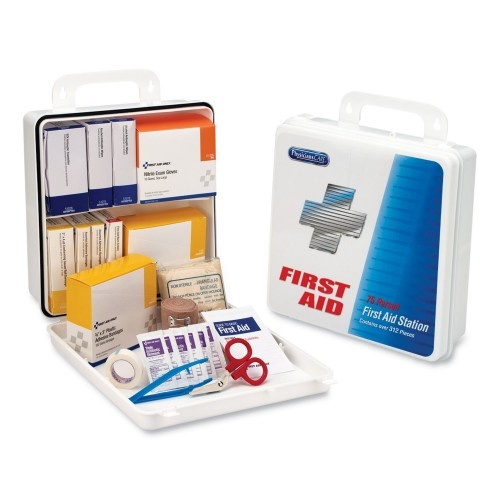PhysiciansCare Office First Aid Kit, 312 Pieces, for Up to 75 People, Plastic Case