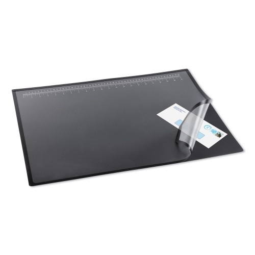Artistic Lift-Top Pad Desktop Organizer with Clear Overlay, 31 x 20, Black