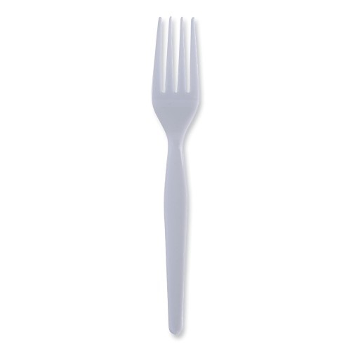 Boardwalk® Heavyweight Disposable Plastic Forks, White, 1000 Forks