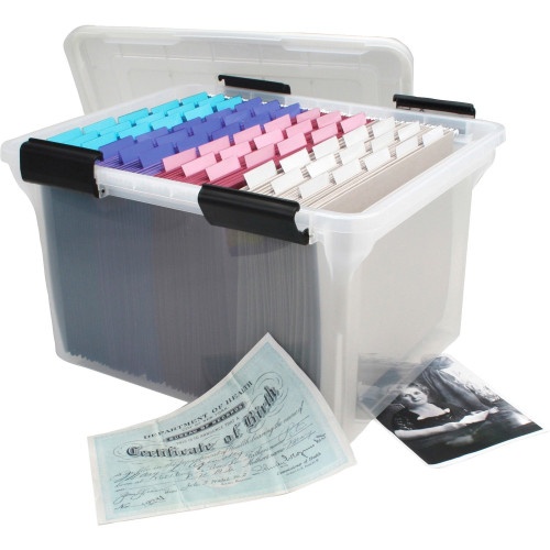 IRIS Weathertight Clear File Box - Watertight and Airtight Storage Case
