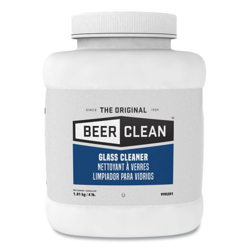 Diversey Beer Clean Glass Cleaner, Unscented, Powder, 4 Lb. Container