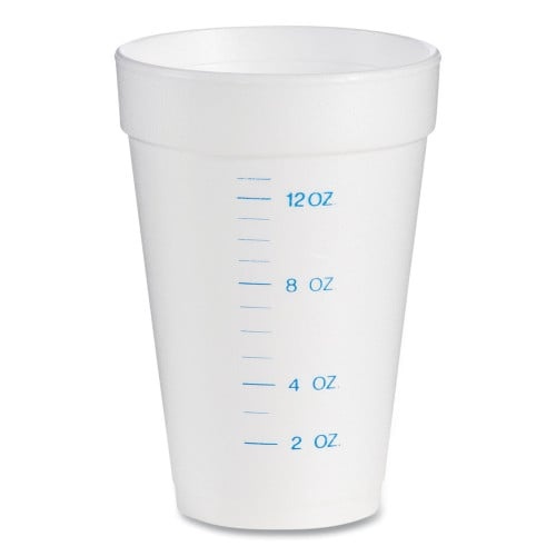 Dart Graduated Foam Medical Cups, 16 Oz, White