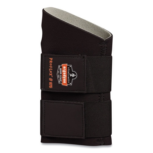 Ergodyne Proflex 675 Ambidextrous Double Strap Wrist Support - X-Large, Fits Left/Right Hand, Black