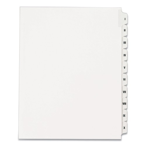 Avery Preprinted Legal Exhibit Side Tab Index Dividers, Allstate Style
