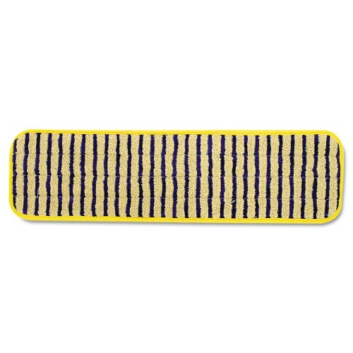 Rubbermaid Commercial Microfiber Scrubber Pad, 18" Yellow, 6/Carton