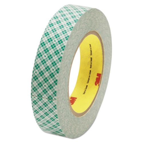 3M Double-Coated Tissue Tape, 1" x 36 yds, White