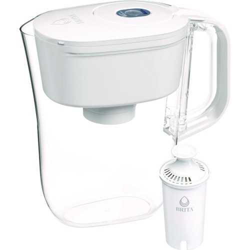 Brita Classic Water Filter Pitcher, 40 Oz, 5 Cups, Clear, 2/Carton