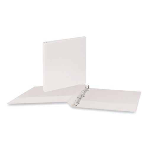 Universal Slant D-Ring View Binder, 3 Rings, 0.5" Capacity, 11 X 8.5, White