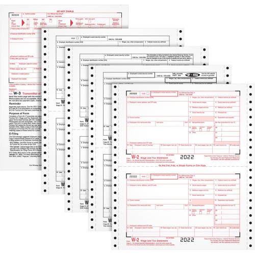 Tops Carbonless Standard W-2 Tax Forms