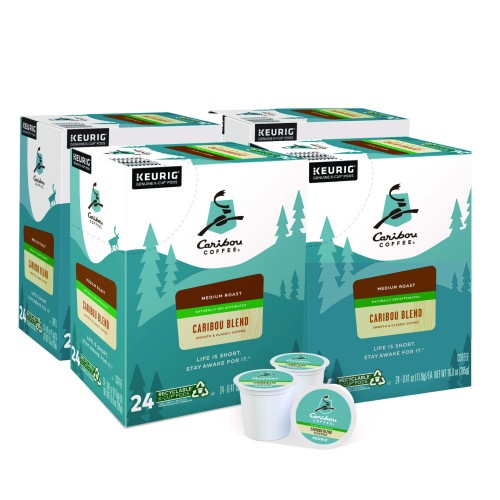 Caribou Coffee Caribou Blend Decaf Coffee K-Cups, 96/Carton