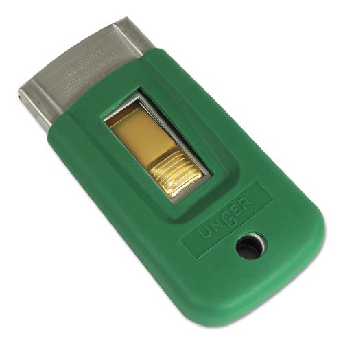 Unger ErgoTec Safety Scraper with Rubber Cover, Accepts 1 1/2" Blade