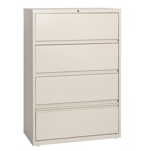Recessed Lateral File Lorell Fortress Lateral File With Roll-Out Shelf 36