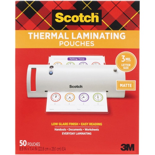 Scotch Laminating Pouch - 3M Double Sided Laminating Sheets for Documents and Papers