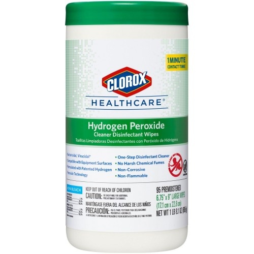 Clorox Healthcare Hydrogen Peroxide Cleaner Disinfectant Wipes